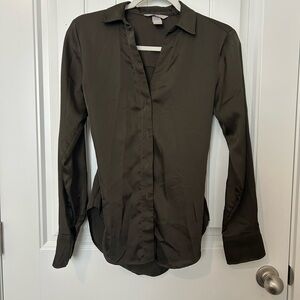 H&M Dark Green Shirt